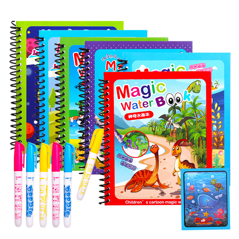 Reusable Water Magic Coloring Book - Yeniden kullanılabilir Boyama Sihirli Su Kitabı