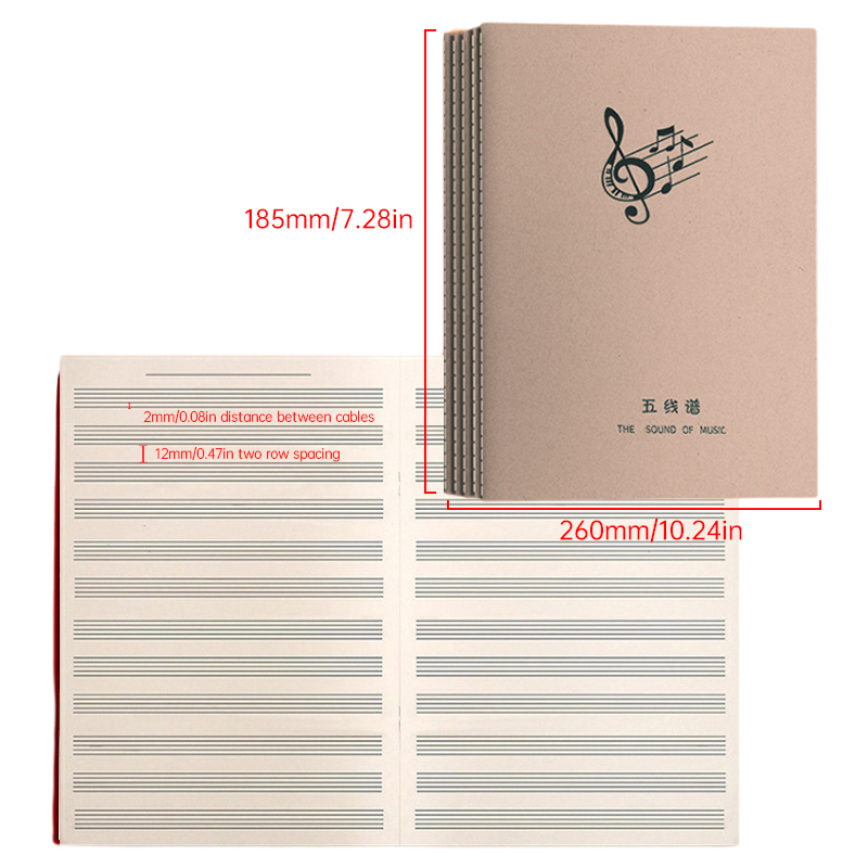18 Sayfa Müzik Alıştırma Defte - Blank Sheet Music Notebook incelemesi ve fiyatı
