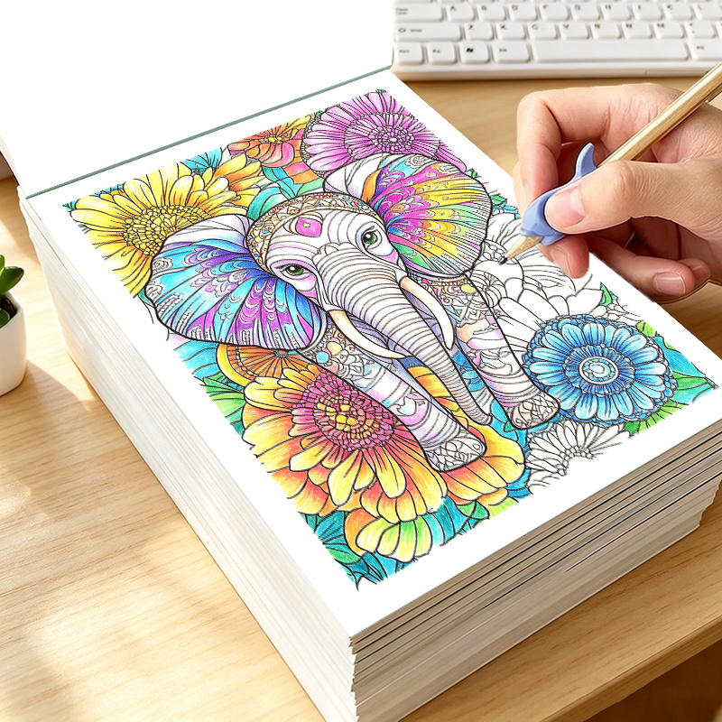Yetişkinler İçin Hayvanlar Tem - Adult Coloring Book Stress Relief incelemesi ve fiyatı