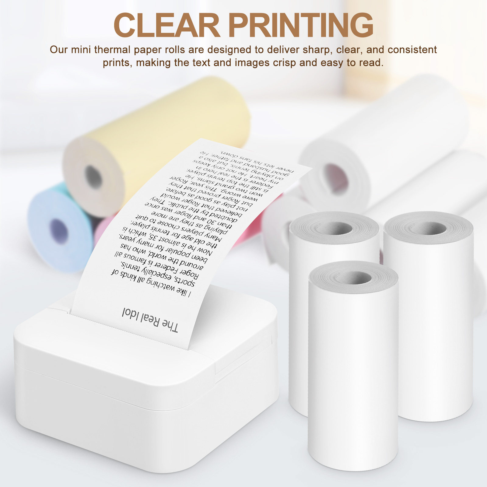 13 Rulo Yazıcı Kağıdı, Cep Boy - Mini Pocket Thermal Printer Paper Roll incelemesi ve fiyatı