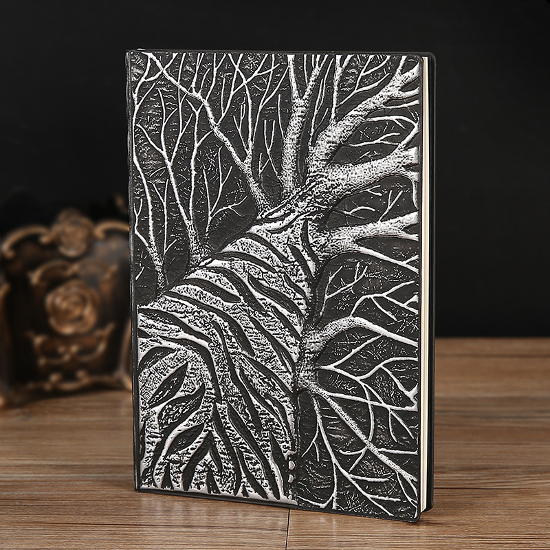 Vintage Büyük Ağaç Desenli PU  - Vintage Leather Journal Notebook incelemesi ve fiyatı